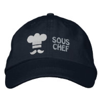 SOUS CHEF COOKS Broderad mössa