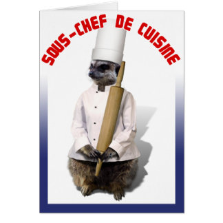 SOUS - CHEF DE CUISINE HÄLSNINGSKORT