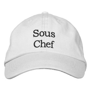 Sous Chef Embroized Hat Broderad Keps