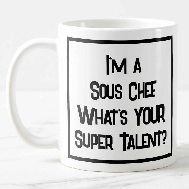 Sous Chef Toppen Talent. Kaffe Mugg (Skapare uppladdad)