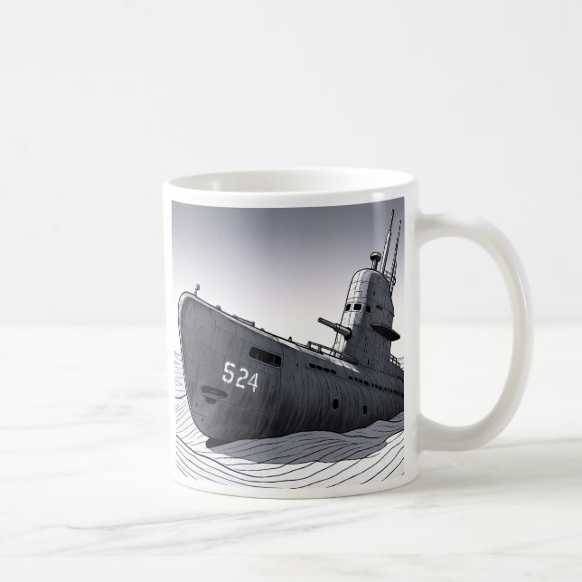 Sous-marin au rebu kaffemugg (Höger)