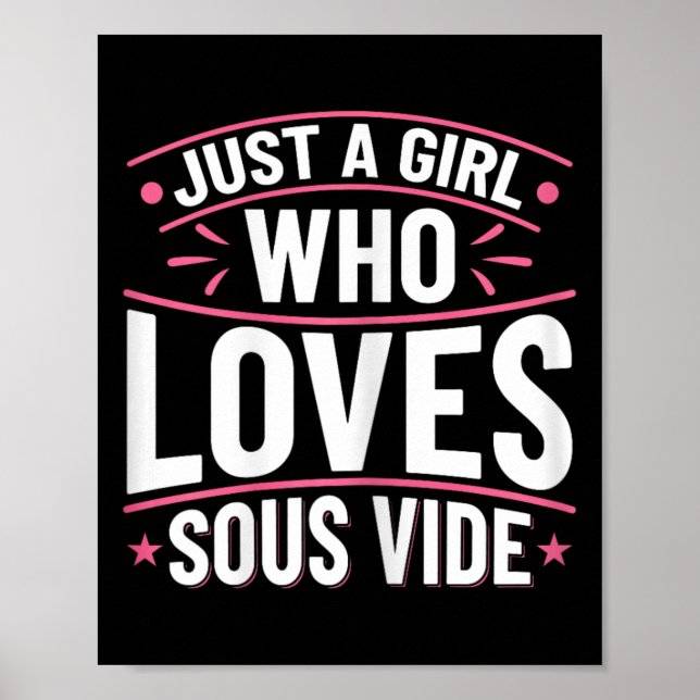 Sous Vide Cooking Quote for a Sous Vide Älskare 1 Poster (Framsidan)