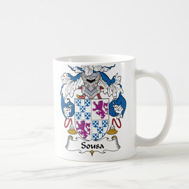 Sousa familjvapensköld kaffemugg (Höger)