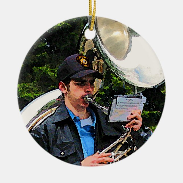 Sousafon Julgransprydnad Keramik (Framsidan)