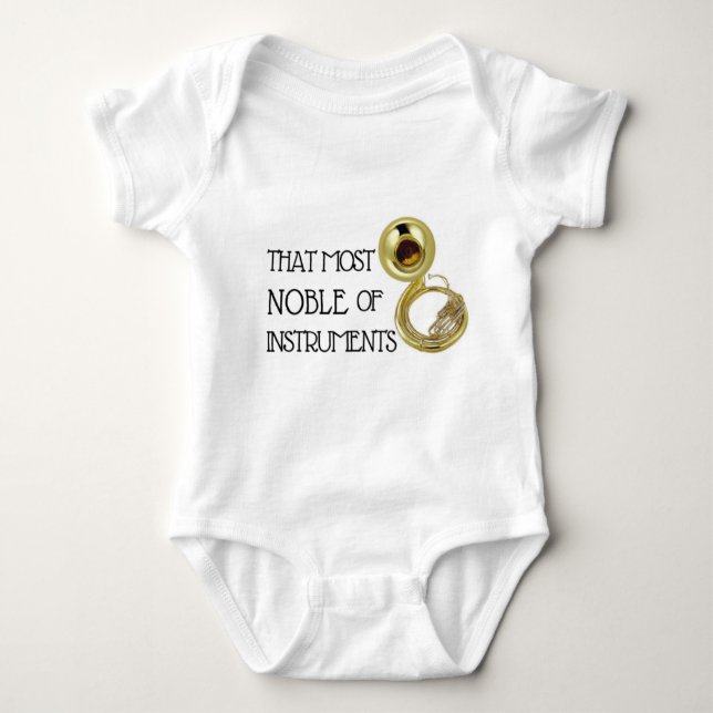 Sousaphone Baby Bodykosten T Shirt (Framsida)