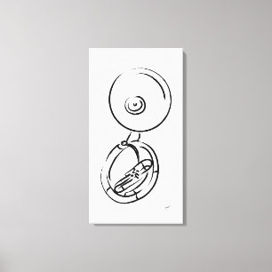 Sousaphone Canvastryck