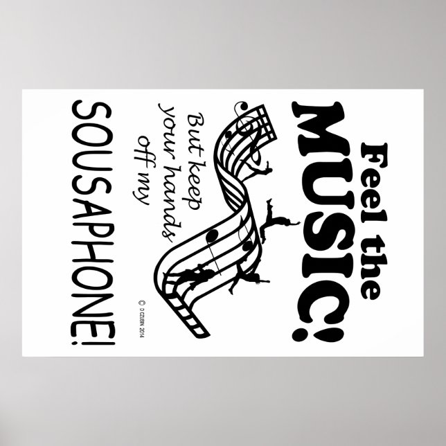 Sousaphone känner musiken poster (Framsidan)