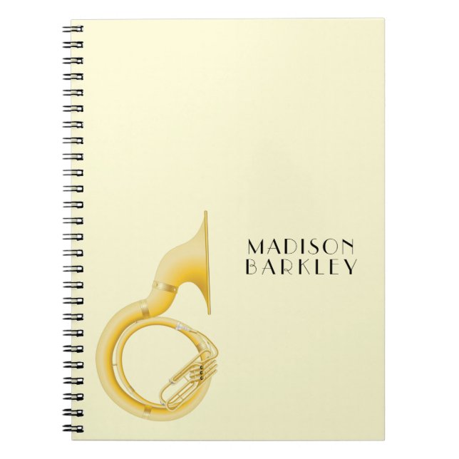 Sousaphone Music Teacher Anteckningsbok (Framsidan)