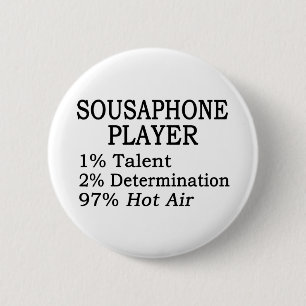 Sousaphone Player Hett Luft Knapp