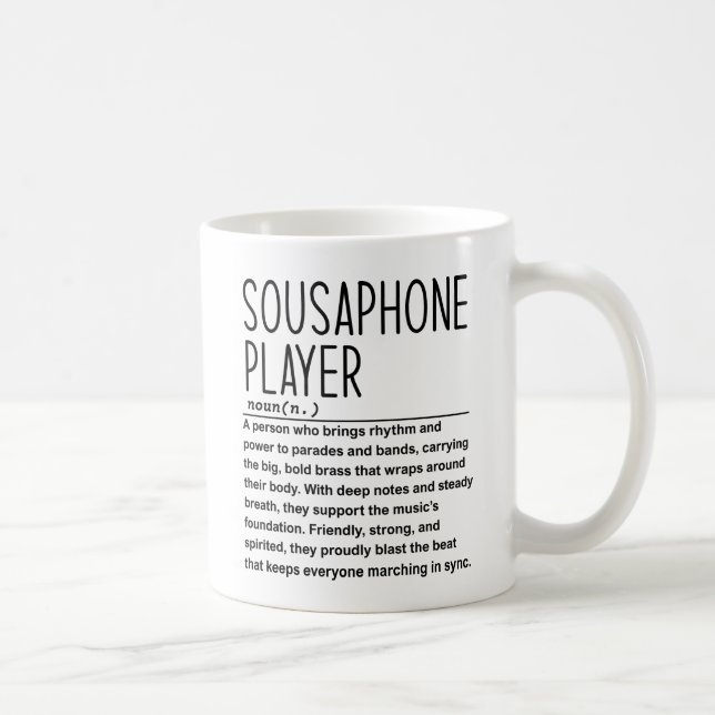 Sousaphone-spelare Kaffemugg (Höger)