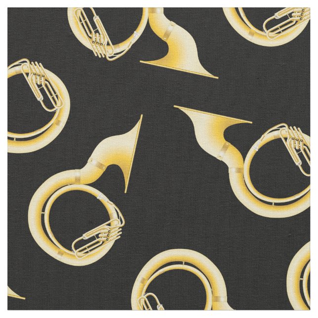 Sousaphone Tuba Music Musician Room Decor Tyg (Närbild)