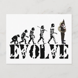 Sousaphone Tuba Tubas Evolution Musical Art Vykort