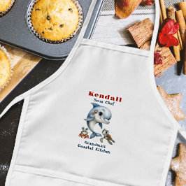 Souschef Delfin Ocean Kitchen Barnförkläde