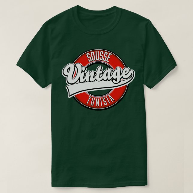 Sousse tunisia vintage stil t shirt (Design framsida)