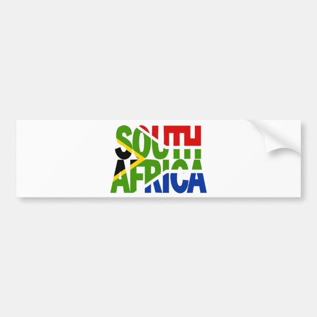 South Africa + flag Bildekal (Framsidan)