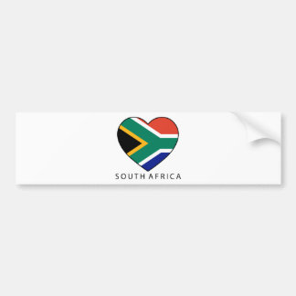 South Africa Heart with black SOUTH AFRICA Bildekal