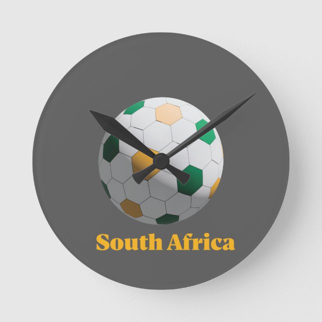 South Africa Soccer Rund Klocka (Framsida)