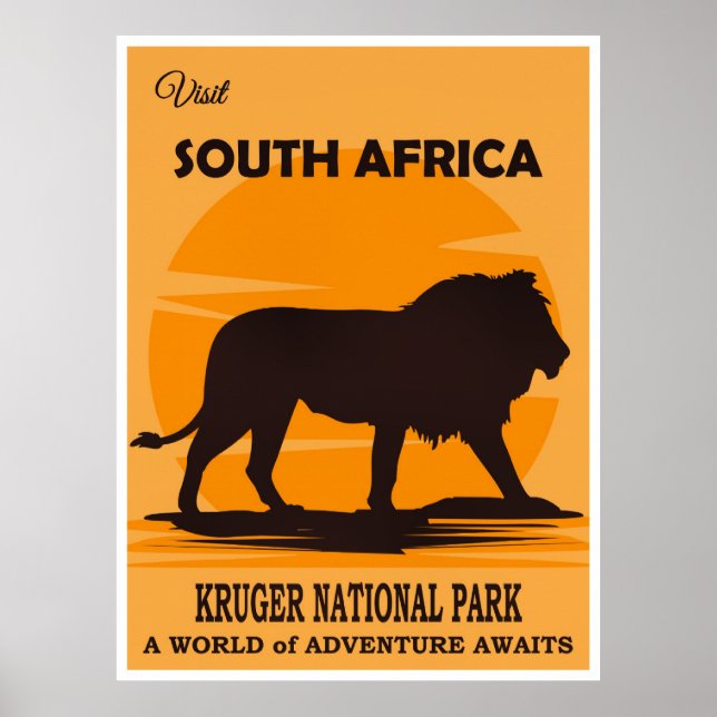 South Africa Travel Poster (Framsidan)