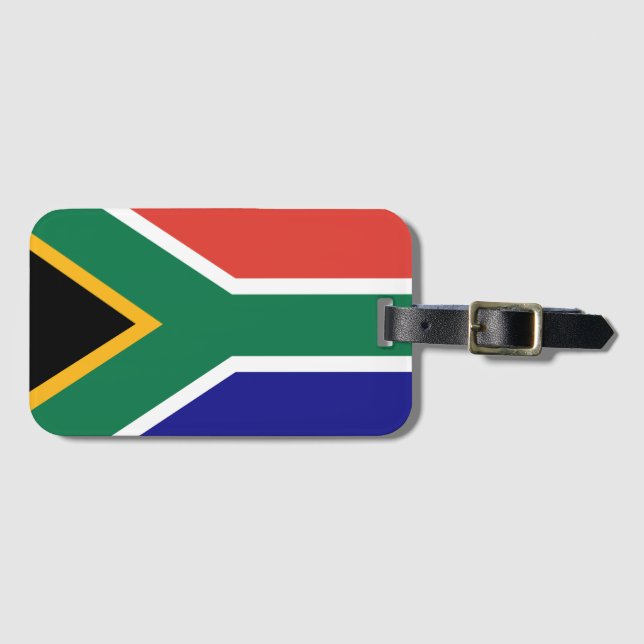 South African Flag Bagagebricka (Framsida horisontal)
