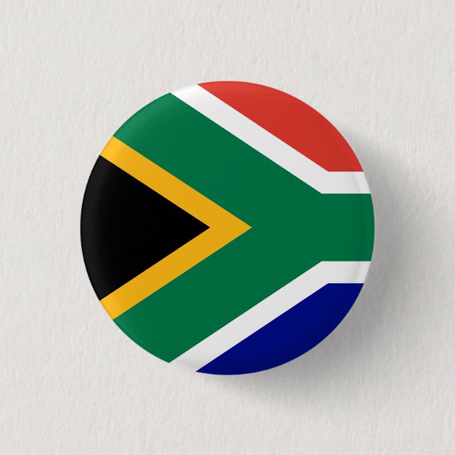 South African Flag Knapp (Framsida)