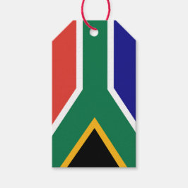 South African Flag Presentetikett