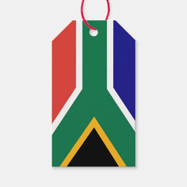 South African Flag Presentetikett (Framsidan)