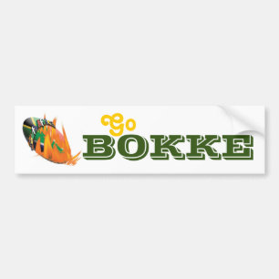 "South African" rugby supporters "Go Bokke" Bildekal