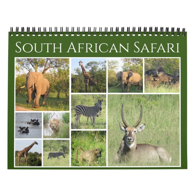 South african safari 2026 kalender (Omslag)