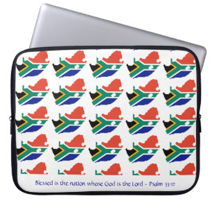 SOUTH AFRIKA Christian Bible Blsed Nation bärbar d Laptop Fodral