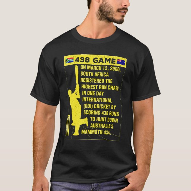 South Afrika Cricket Protea 438 Game Nostalgia Bra T Shirt (Framsida)
