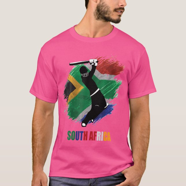 South Afrika Cricket T Shirt (Framsida)
