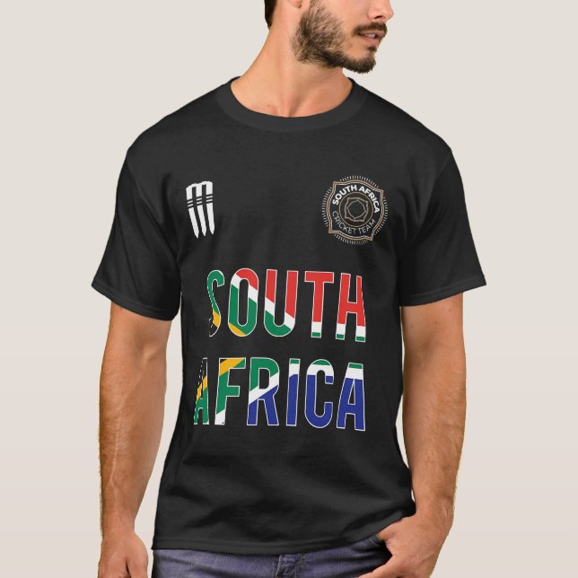 South Afrika Cricket T Shirt 2019 Proteas SA Fläkt (Framsida)