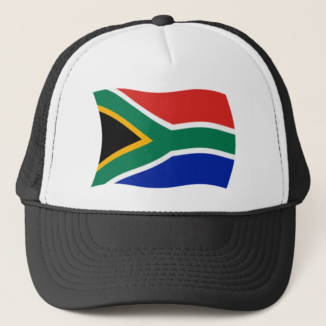 South Afrika Flagga Hat Truckerkeps (Framsida)