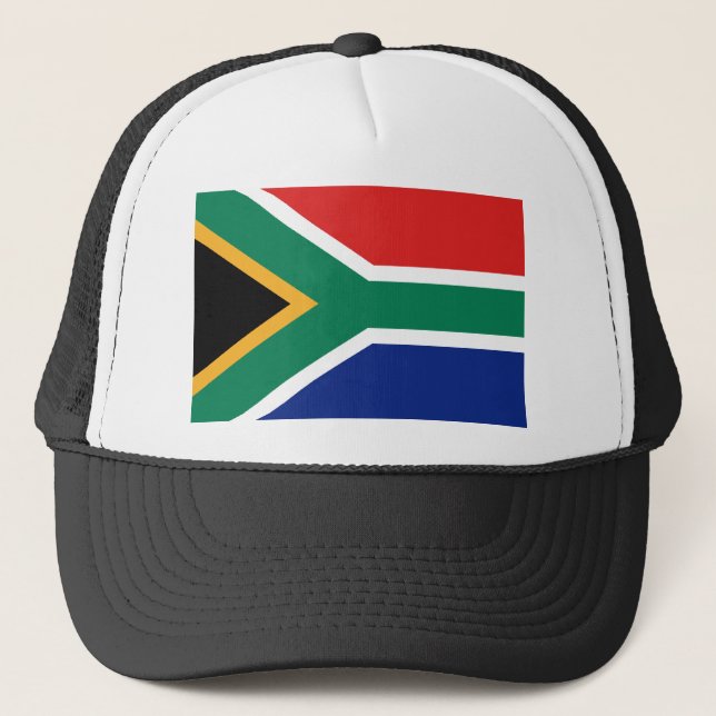South Afrika Flagga Hat Truckerkeps (Framsida)