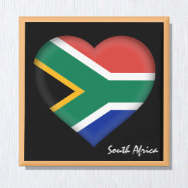 South Afrika flagga & Heart Pretoria helgdag /spor Magnet
