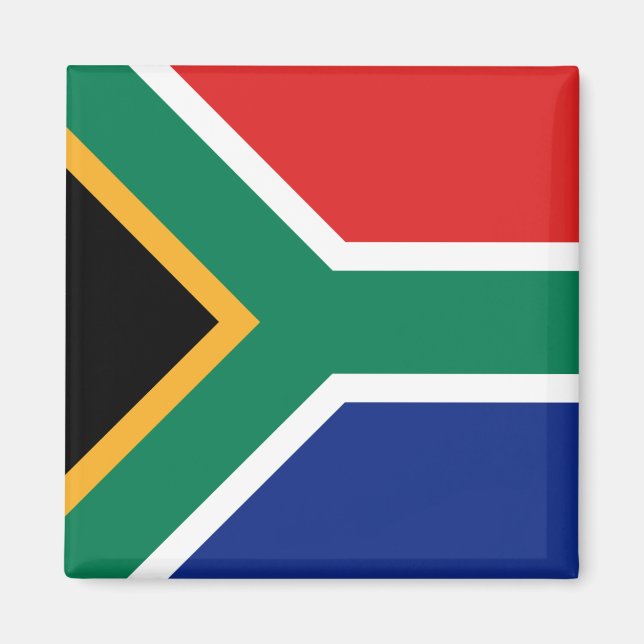 South Afrika Flagga Magnet (Framsidan)