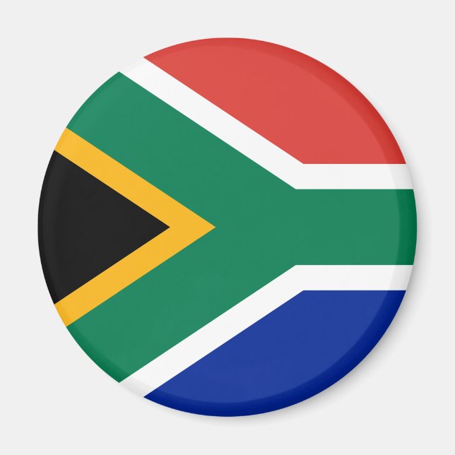 South Afrika Flagga Magnet (Framsidan)