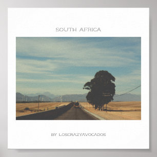 South Afrika Nature Road Landscape Travel Poster