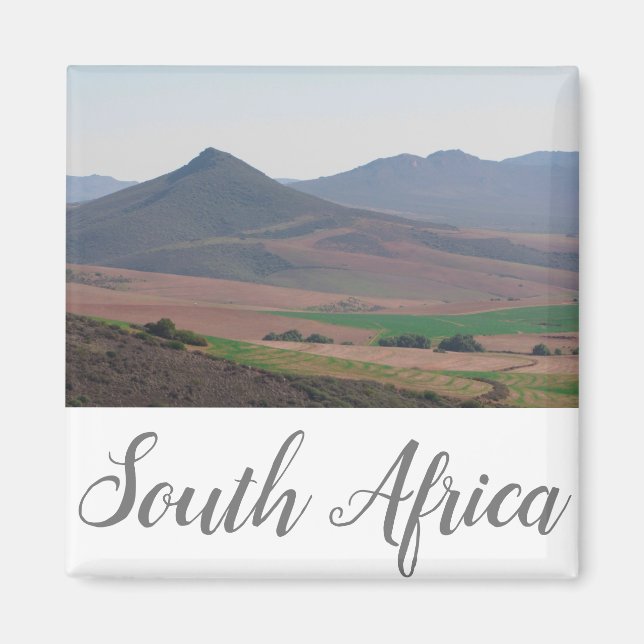South Afrika Rural Landscape Mountain SA Magnet (Framsidan)
