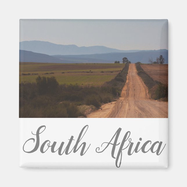 South Afrika Rural Landscape Road SA Magnet (Framsidan)