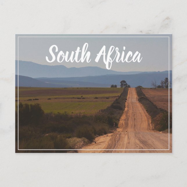 South Afrika Rural Landscape Road SA Postcard Vykort (Framsida)