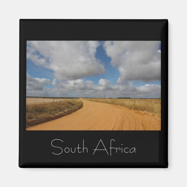 South Afrika SA Rural Road Nature Magnet (Framsidan)
