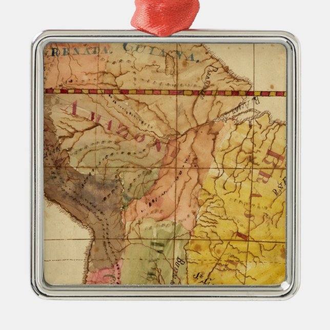 South America 15 Julgransprydnad Metall (Framsidan)