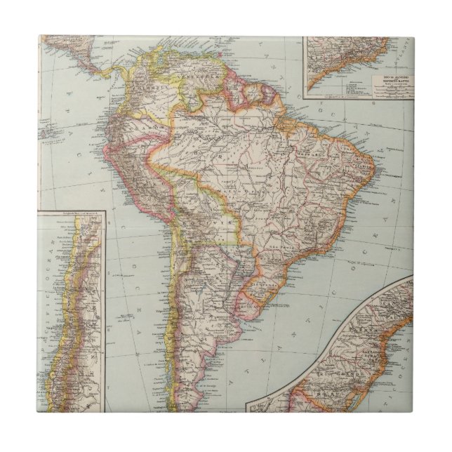 South America 2 Kakelplatta (Framsidan)