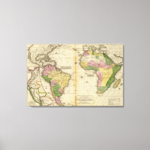 South America afrika Canvastryck