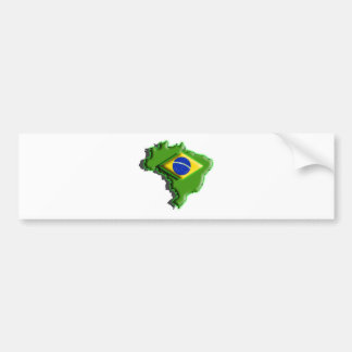 South America: Brasilien (3d) Bildekal