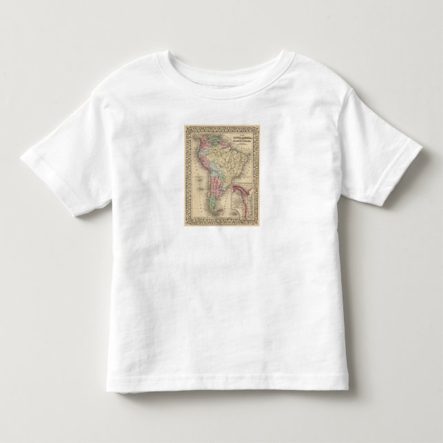 South America karta av Mitchell T Shirt (Framsida)