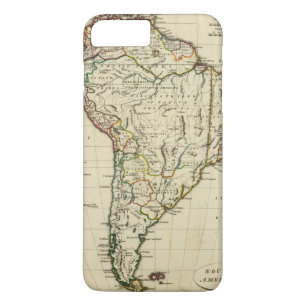 South America med skisserade gränser