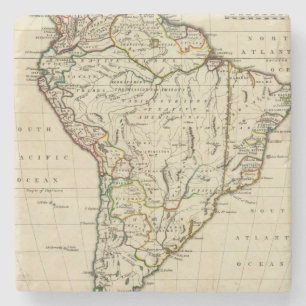 South America med skisserade gränser Underlägg Sten