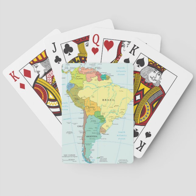 South America Spel Kort (Baksidan)